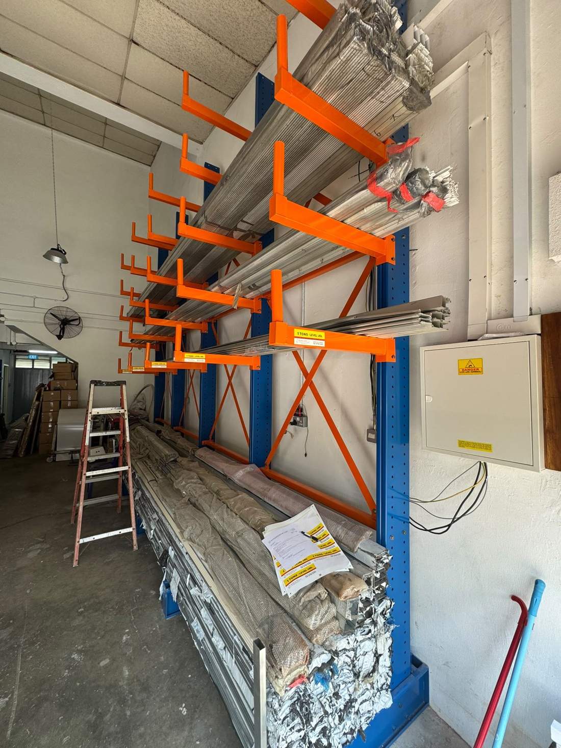 Cantilever racking for long loads, Singapore